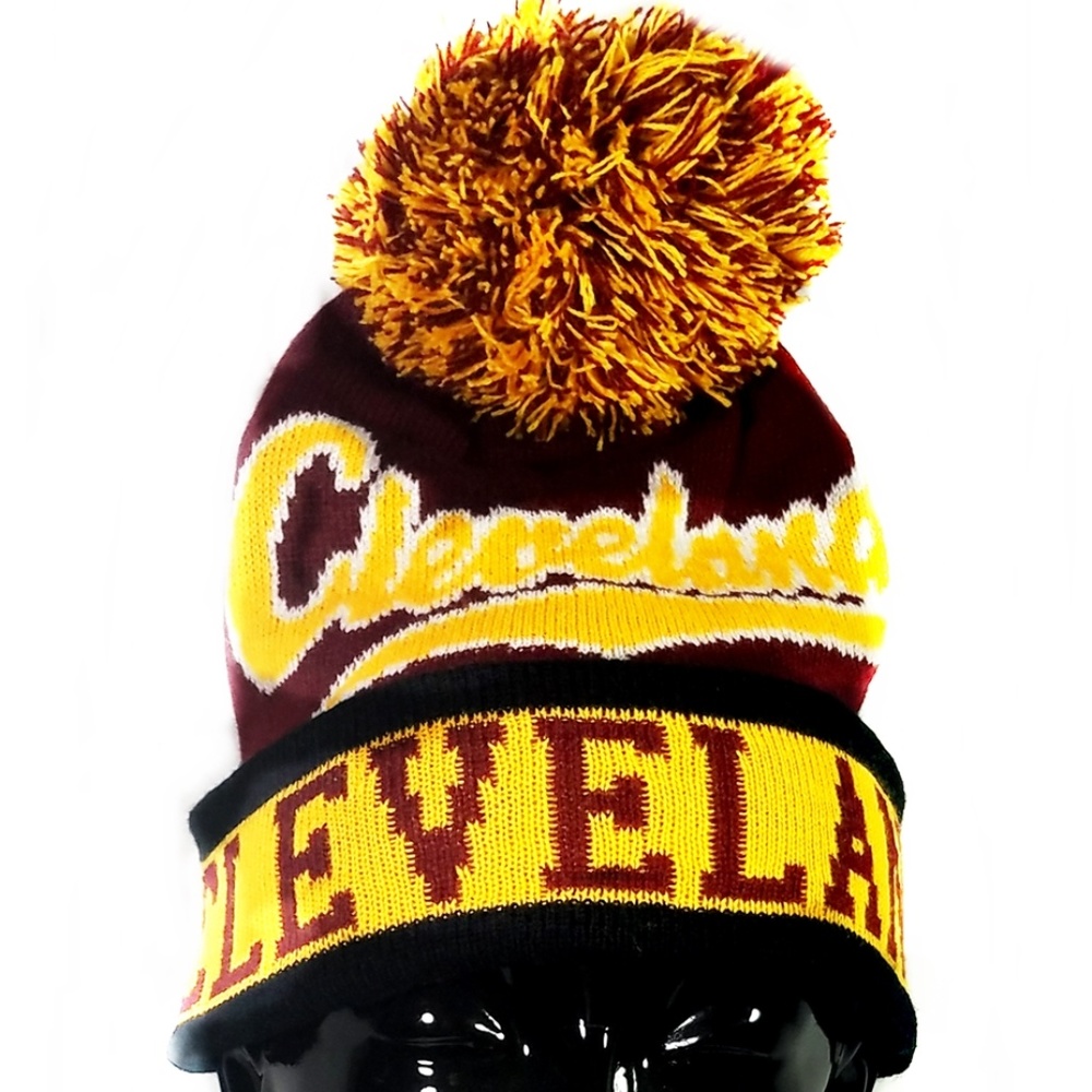 Cleveland Pom Pom Hat. 1 Left!!!